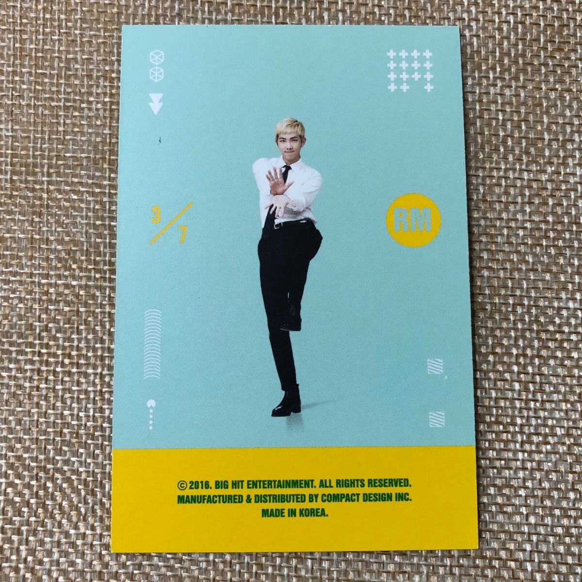 BTS RM 3/7 [ 3rd Muster ARMY.ZIP ] Official Player Card Photocard