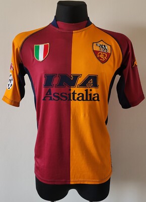Roma 2001 - 2002 Legea Champions Cup football shirt Kappa #10