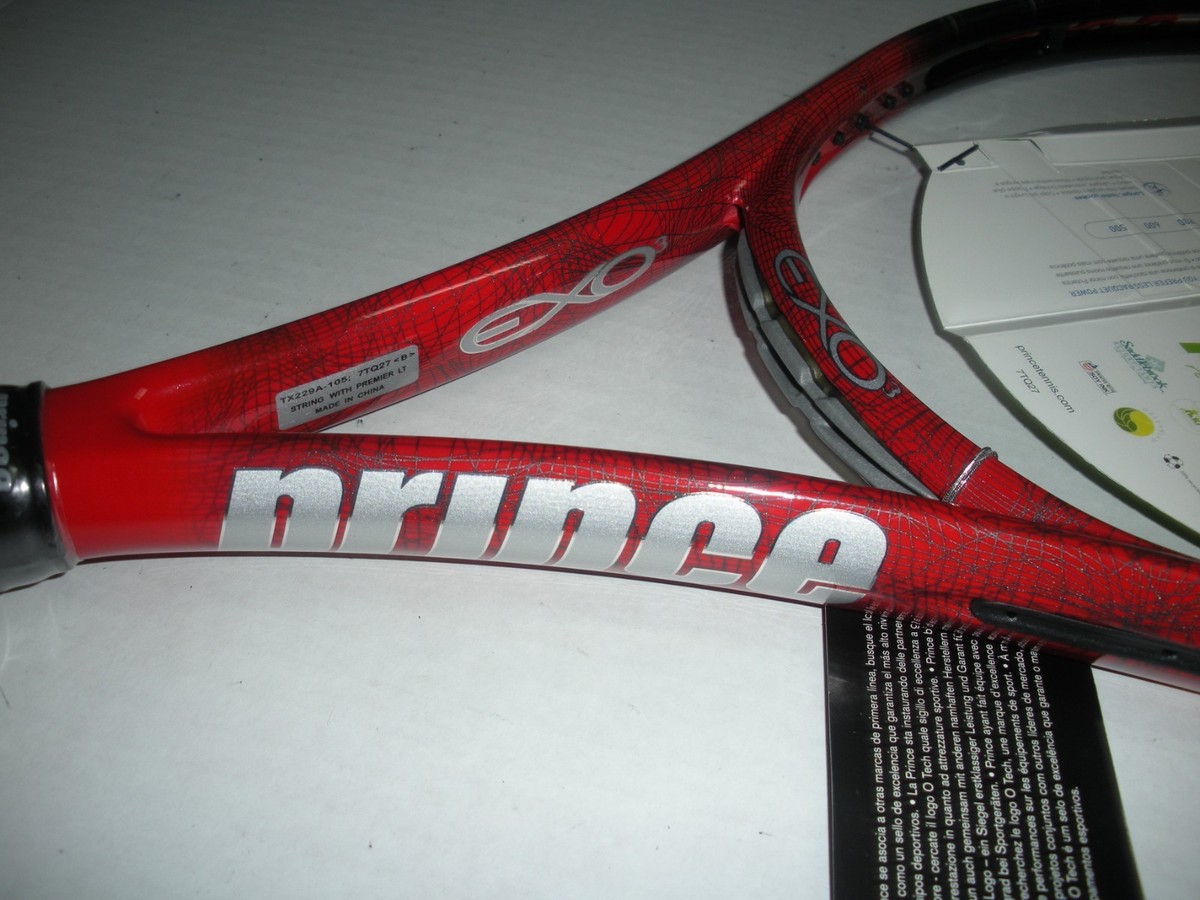 PRINCE EXO3 RED 105 TENNIS RACQUET 4 3/8 PL-1150 BRAND NEW | eBay
