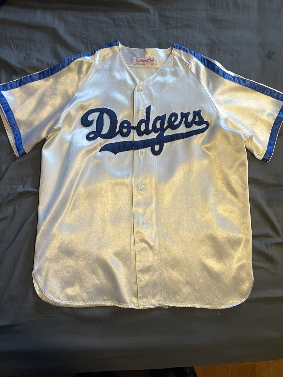 100% Authentic 1947 Jackie Robinson Brooklyn Dodgers Mitchell Ness