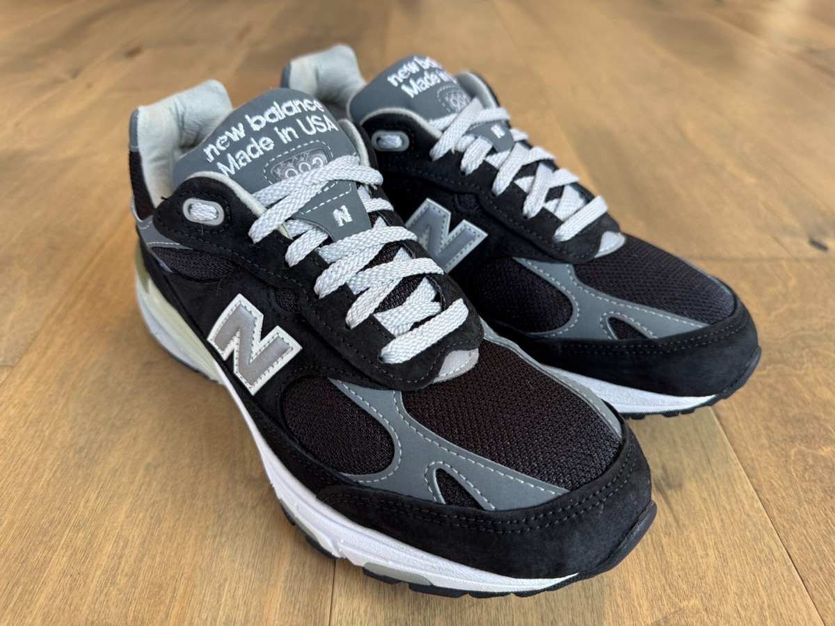 New Balance 993 Running Shoes Sneakers Black Gray MR993BK USA in