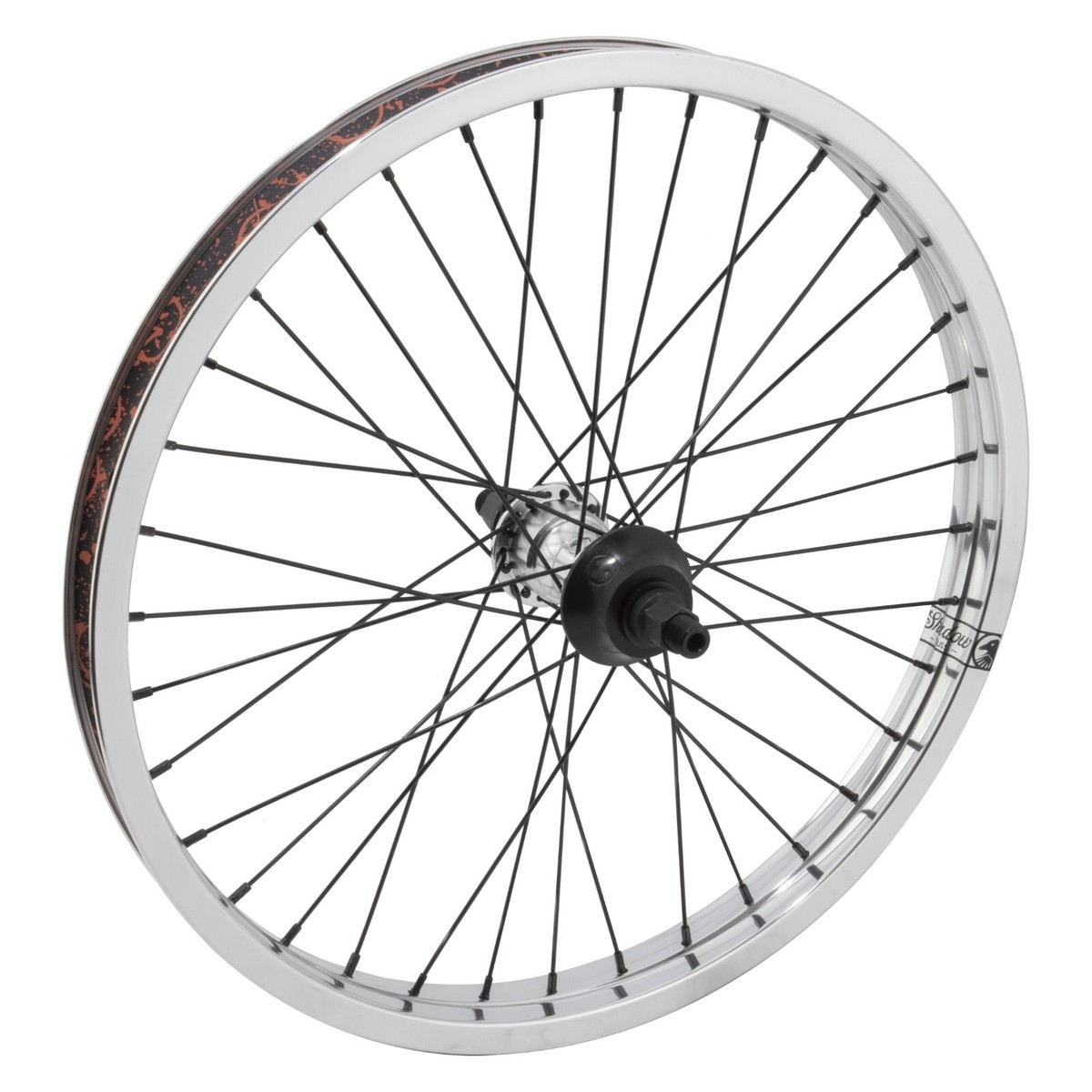 Shadow Conspiracy Symbol Cassette BMX Wheel - LHD - 9T - POLISHED