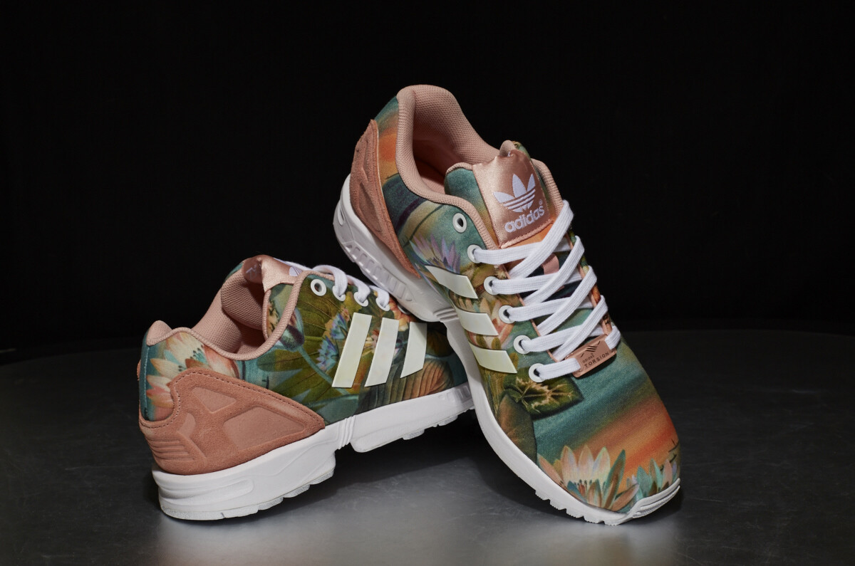Size 11 - Farm Curso d'Agua x adidas ZX Flux Pink W for sale