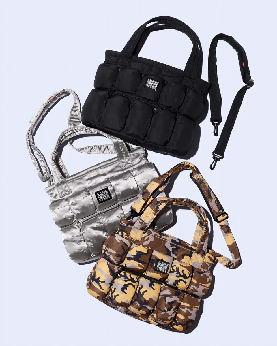 Supreme x Marithe + Francois Girbaud Pokachu Puffer Tote Bag