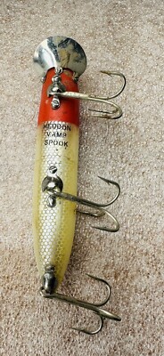 Vintage Heddon Vamp Spook Redhead Fishing Lure (VGC) with Box