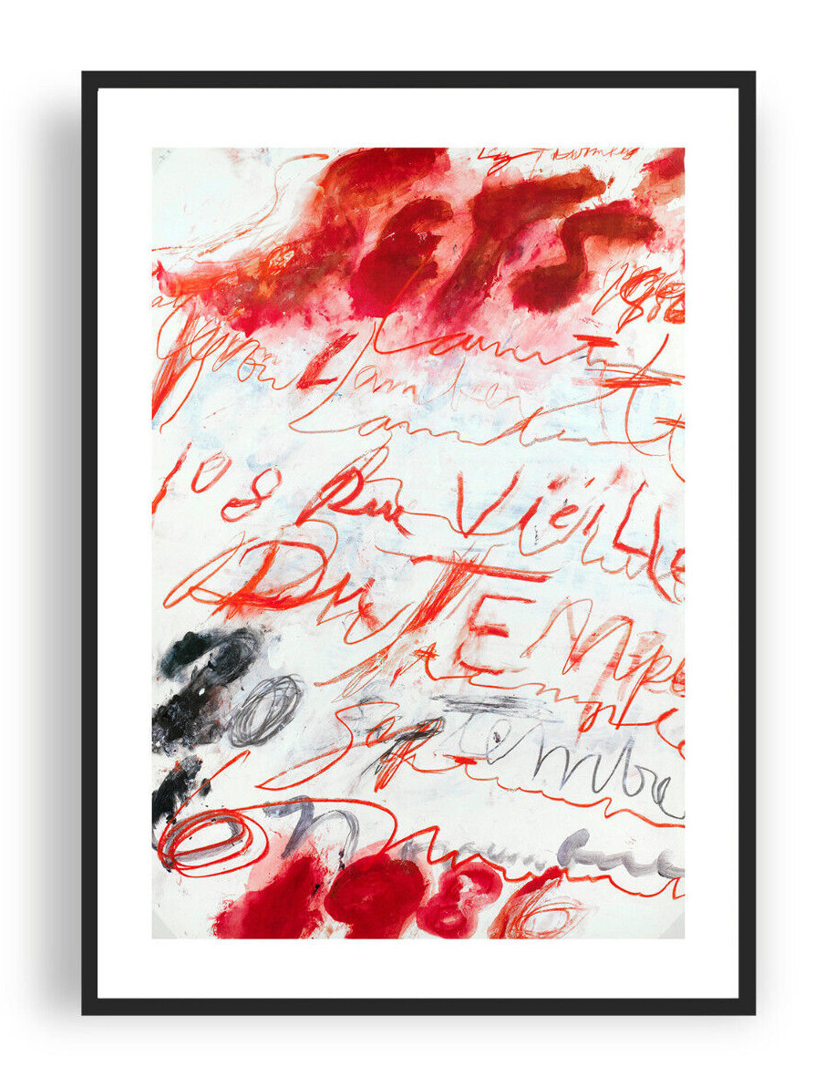 Cy Twombly - Exhibition Poster, Yvon Lambert Gallery 1986