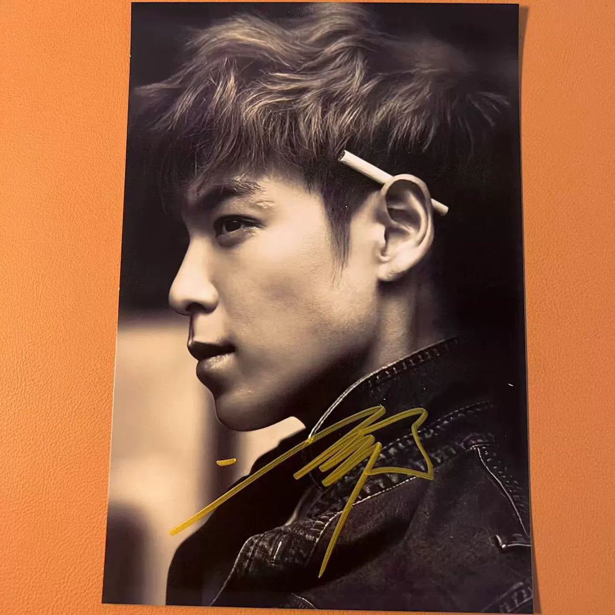 BIGBANG T.O.P Autographed Hand Signed Photo KPOP Collectibles 6