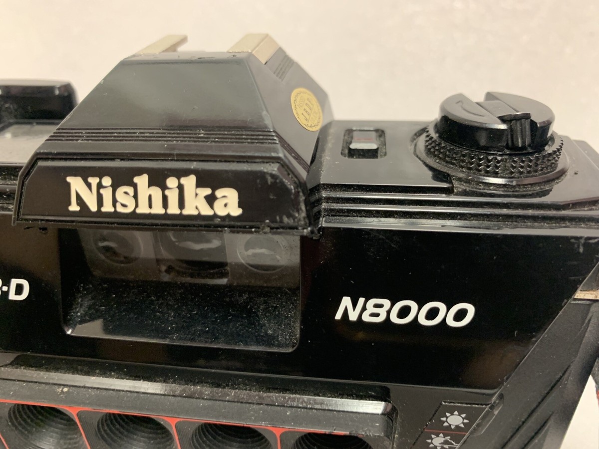 Nishika N8000 35mm Quadrascopic Stereo 3D Lenticular Camera AS IS