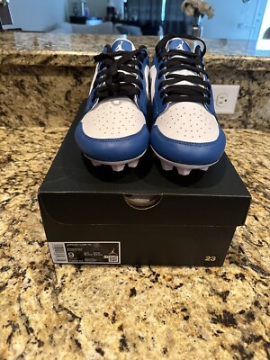 Jordan 1 Low Vapor Edge Td Football Cleat Size 9 Royal Blue/White