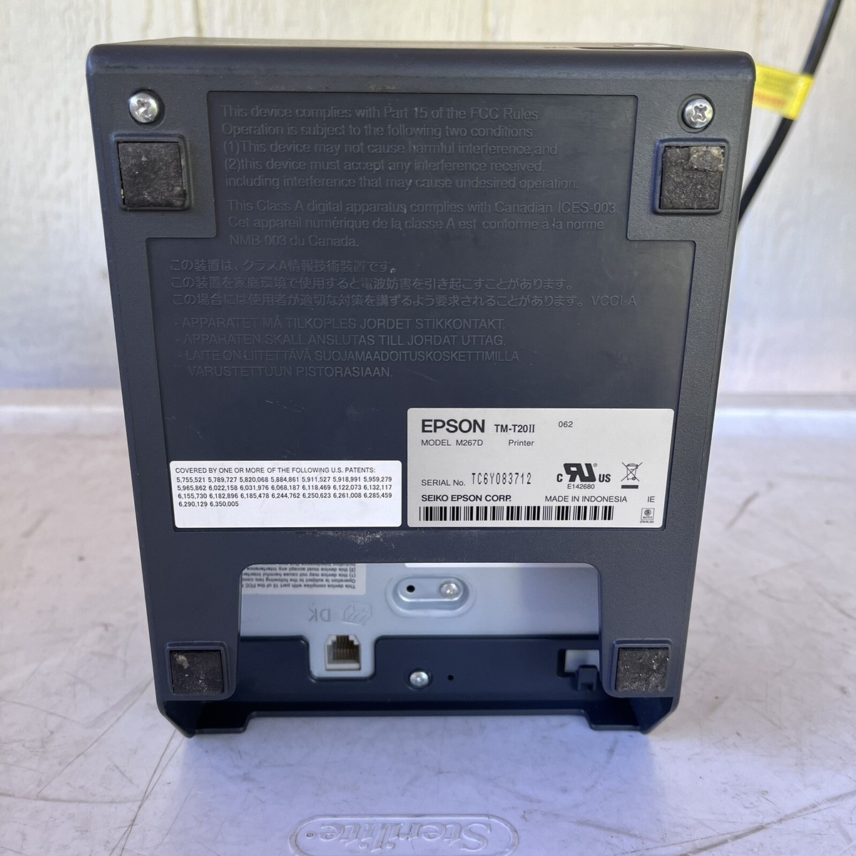 Epson TM-T20II M267D Point Of Sale Receipt Printer USB Serial | eBay