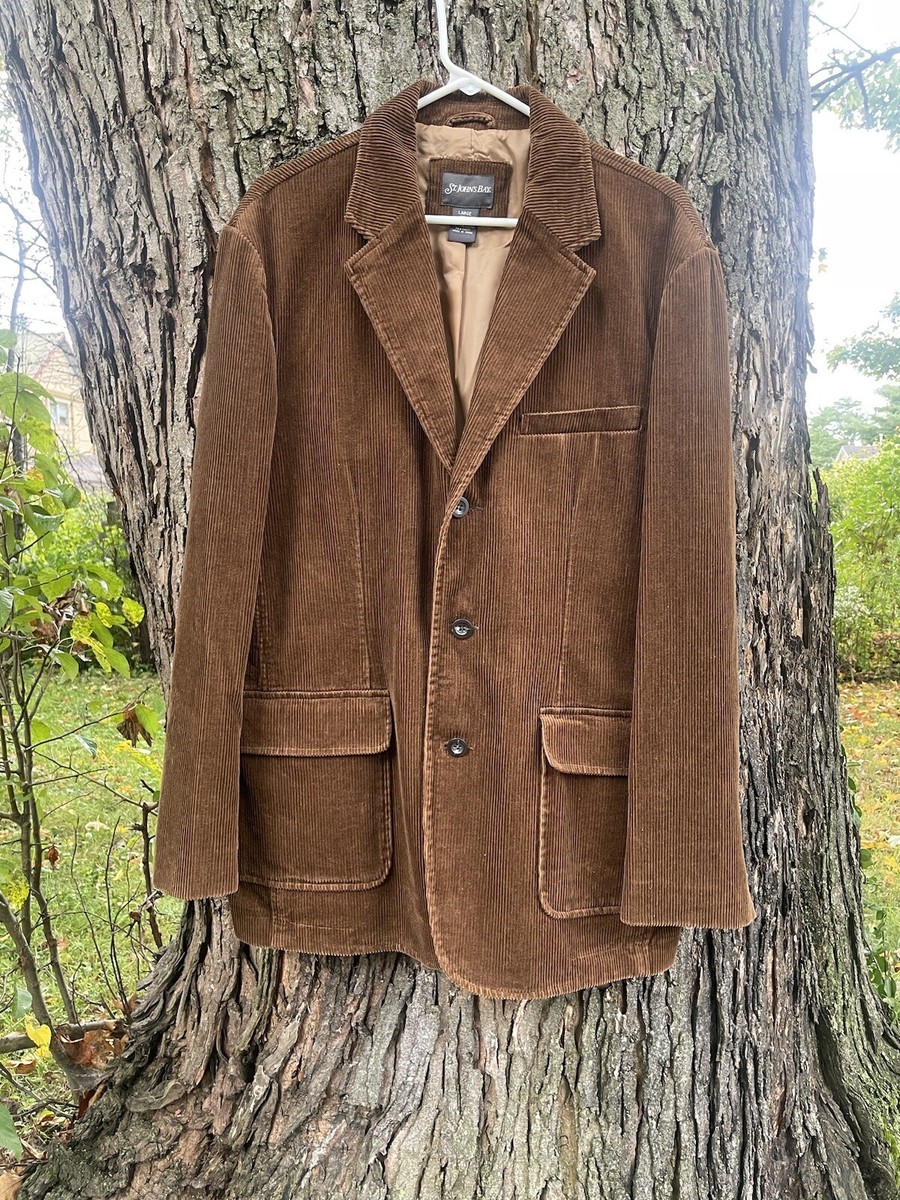 ST. JOHN'S BAY Blazer Sport Coat Casual Jacket Corduroy Suit