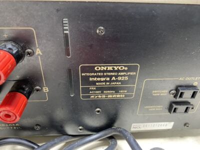 ONKYO INTEGRA A-925 Premain Amplifier Silver 1998 release main