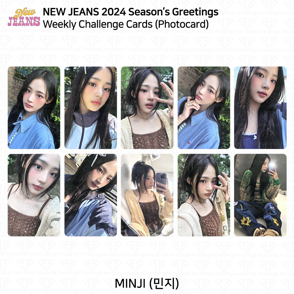 New Jeans 2024 Season's Greetings Weekly Challenge Cards Photocard