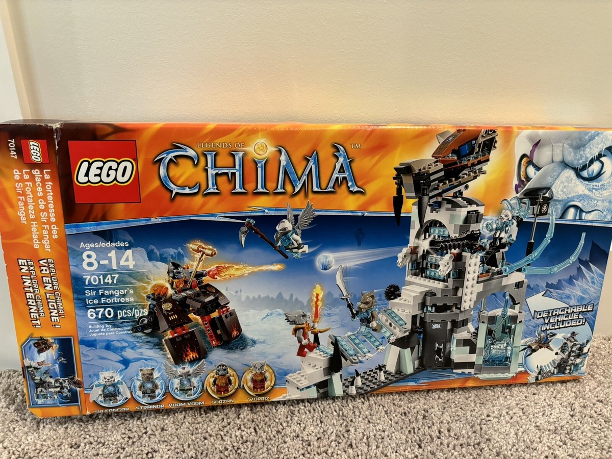 LEGO LEGENDS OF CHIMA Sir Fangar's Ice Fortress (70147) Empty Box