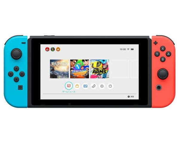 2020 Nintendo Switch with Neon Blue and Neon Red Joy‑Con 32GB