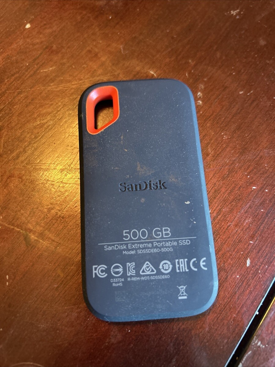 SanDisk Extreme 500GB USB-C Portable External SSD (SDSSDE60-500G