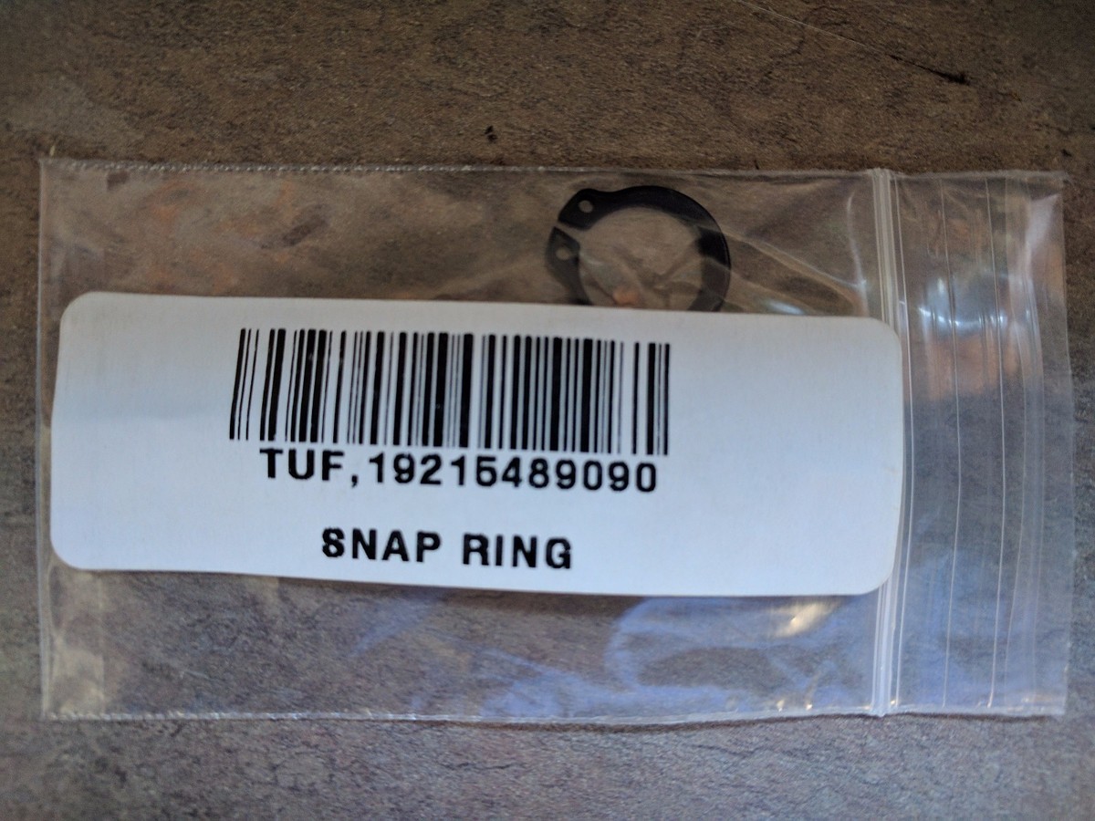 New Genuine Tuff Torq 19215489090 Pump Shaft Snap Ring for K46