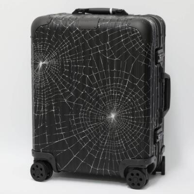RIMOWA×Supreme Spider Web Cabin Plus 49L Black Suitcase Carry Case
