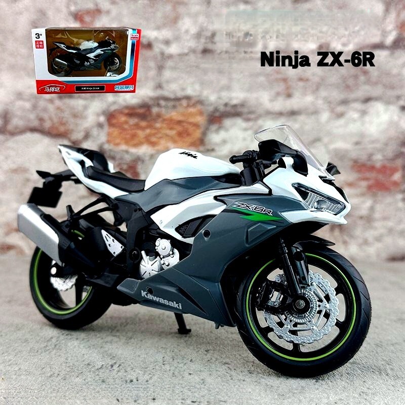 1/12 Scale Kawasaki Ninja ZX-6R ZX6R bike Motorcycle Toy Model BOX