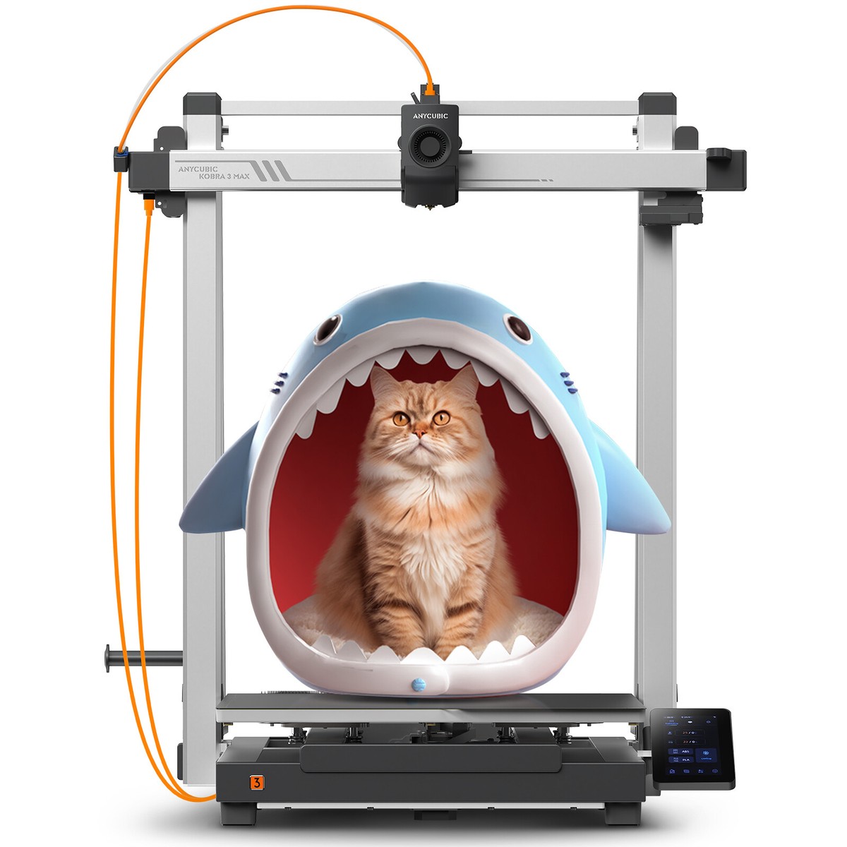 ANYCUBIC Kobra 3 Max EB Version 3D Printer 600mm/s 420x420x500mm