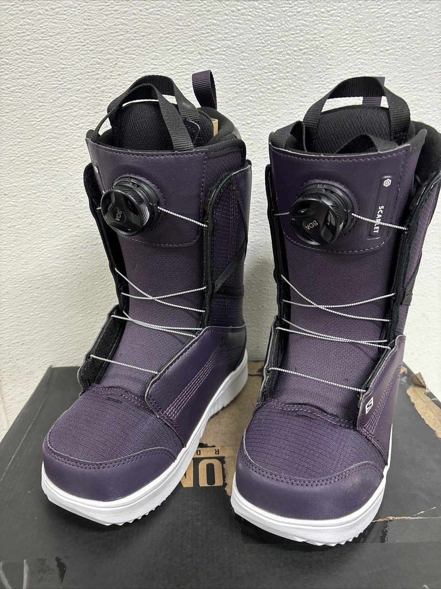 Salomon Scarlet BOA Woman's Size 5 Snowboard Boots #2R1 | eBay