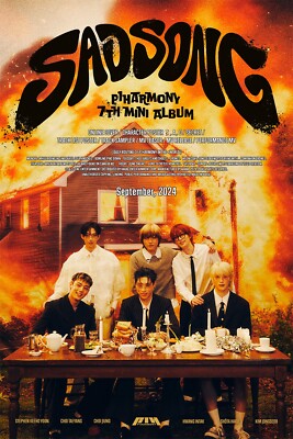 P1HARMONY [SAD SONG] 7th Mini Album LP Ver/Vinyl+Cover+Post Card+