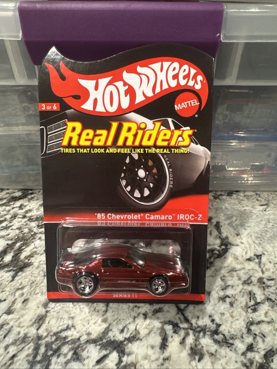 Hot Wheels RLC Real Riders Red '85 Chevrolet Camaro IROC-Z #3910