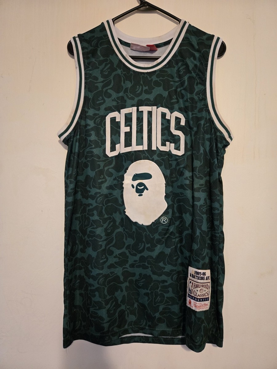 Bape X Mitchell & Ness Celtics Jersey Camo Green | eBay