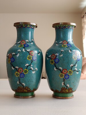 清代红铜景泰蓝罗汉瓶19th C Chinese Qing Dynasty Cloisonne Enamel
