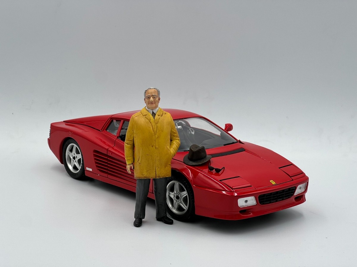 1:18 Enzo Ferrari Figure For BBR MR CMC Hot F40 250 GTO TR 330 P4