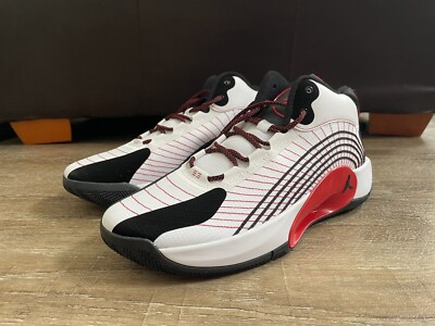 Nike Jordan Jumpman 2021 White Black University Red Men's Sz 17