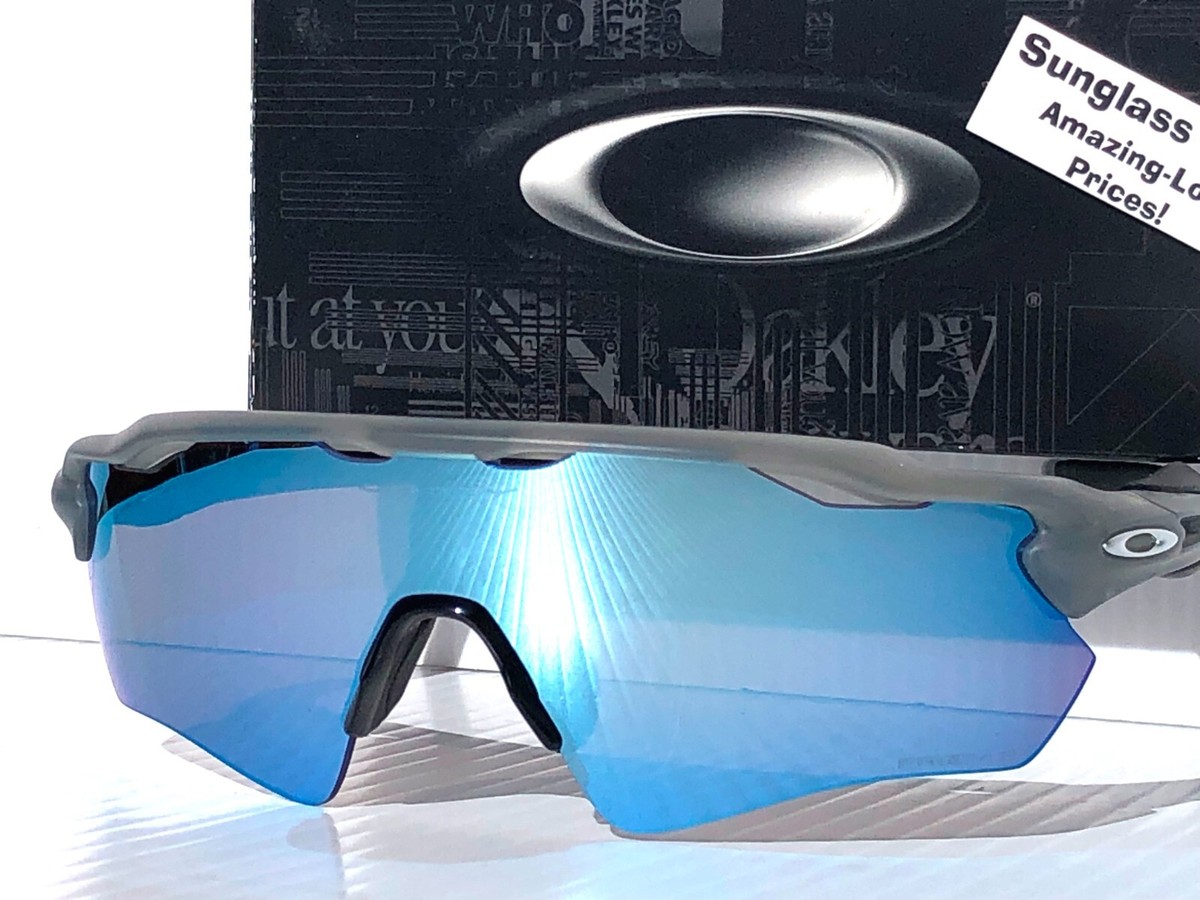Oakley RADAR EV PATH Matte Grey Ink POLARIZED PRIZM Deep Water