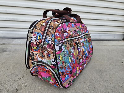 Lesportsac Rolling Duffel Bag Satchel Luggage Carry On Kawaii