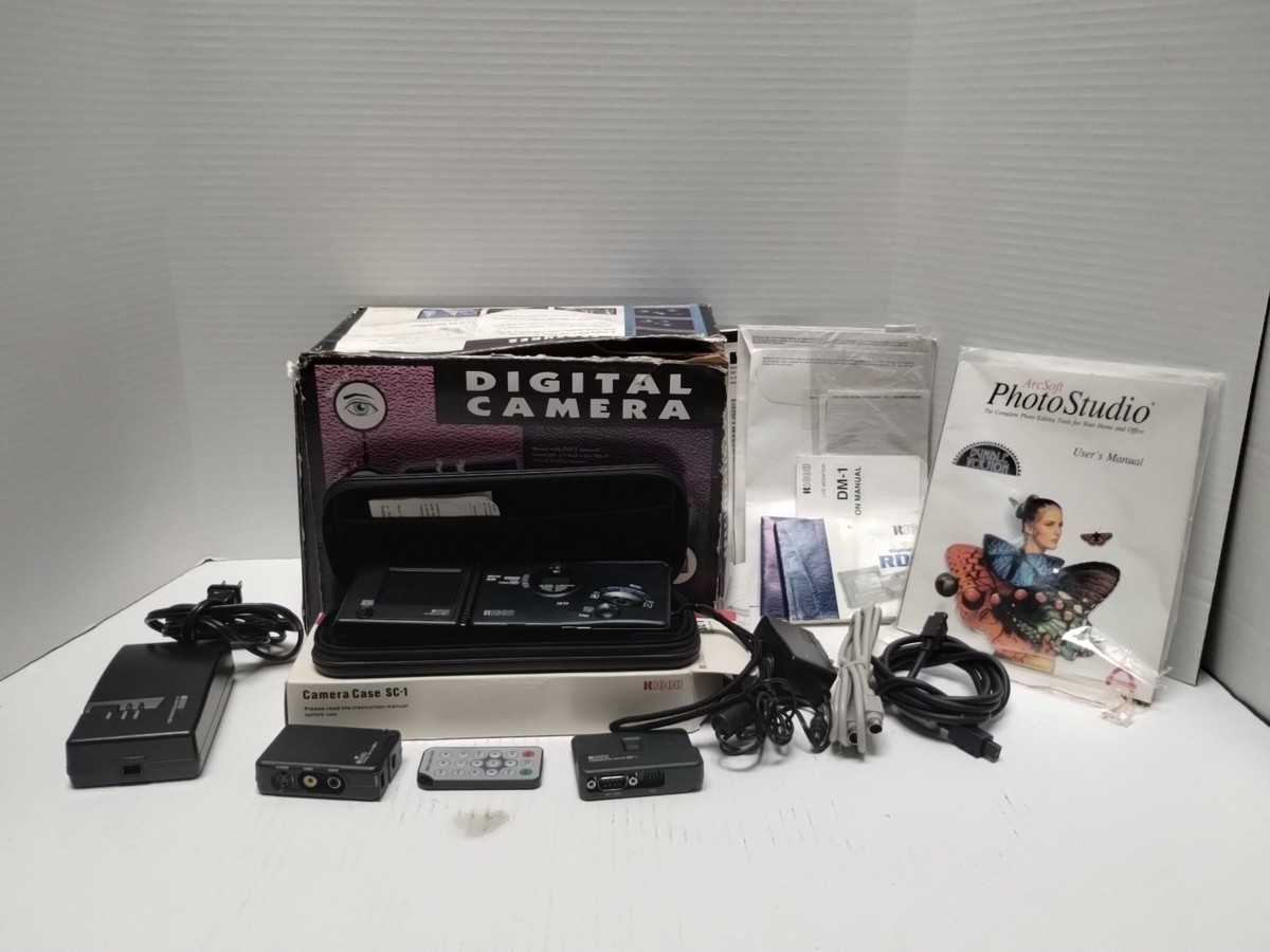 1995 RICOH RDC-1 DIGITAL CAMERA W AC-1 CHARGER & EXTRAS WORKS
