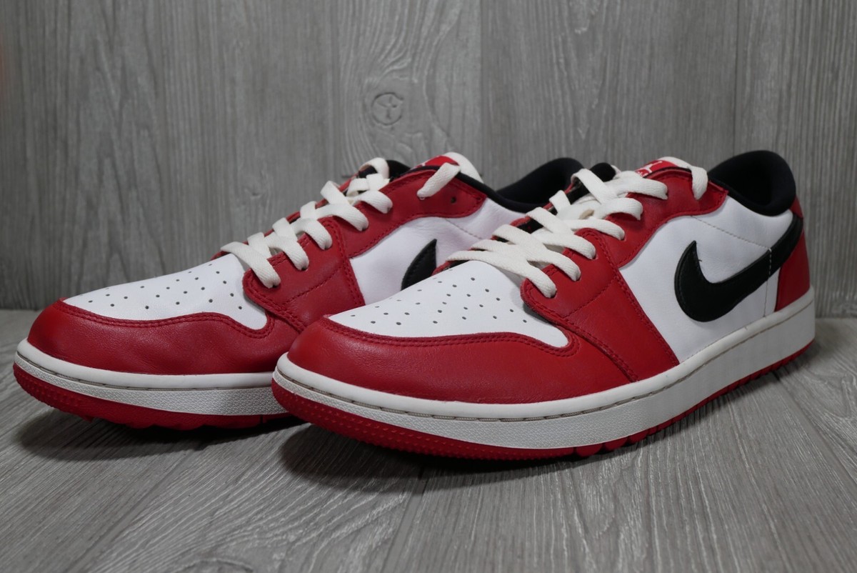 Near Perfect) Nike Air Jordan 1 Low G Golf Shoe Chicago Red DD9315
