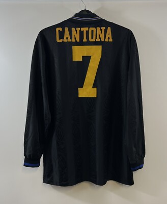 Manchester United Player Issue Cantona Away Football Shirt 1993/95