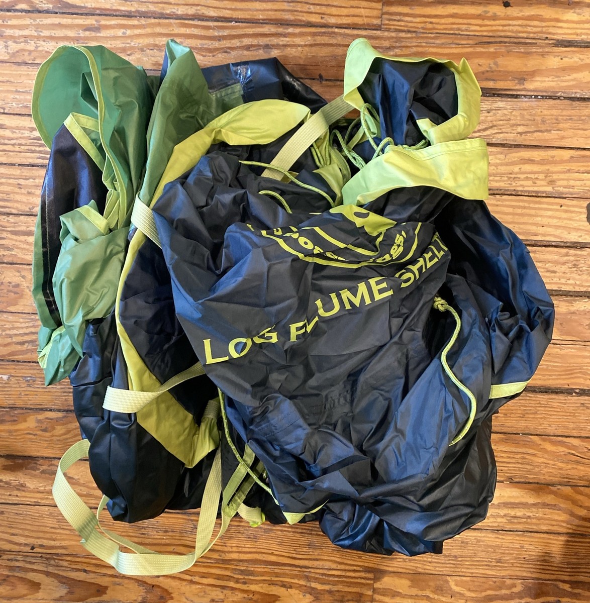 0883) Big Agnes Log Flume Shade Shelter Green Waterproof Aluminum