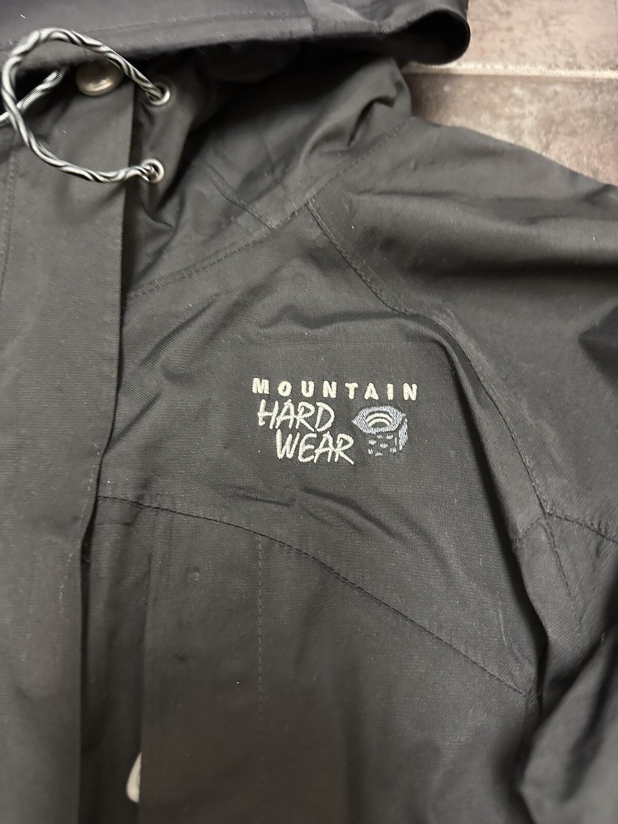 I135 MOUNTAIN HARDWEAR Black Ski Snowboarding Dry Q Elite Jacket