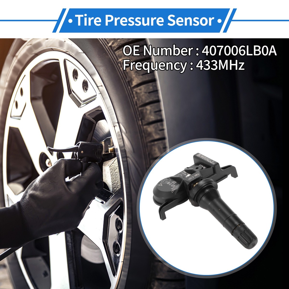 No.407006LB0A Tire Pressure Sensor for Nissan Kicks Versa 2021