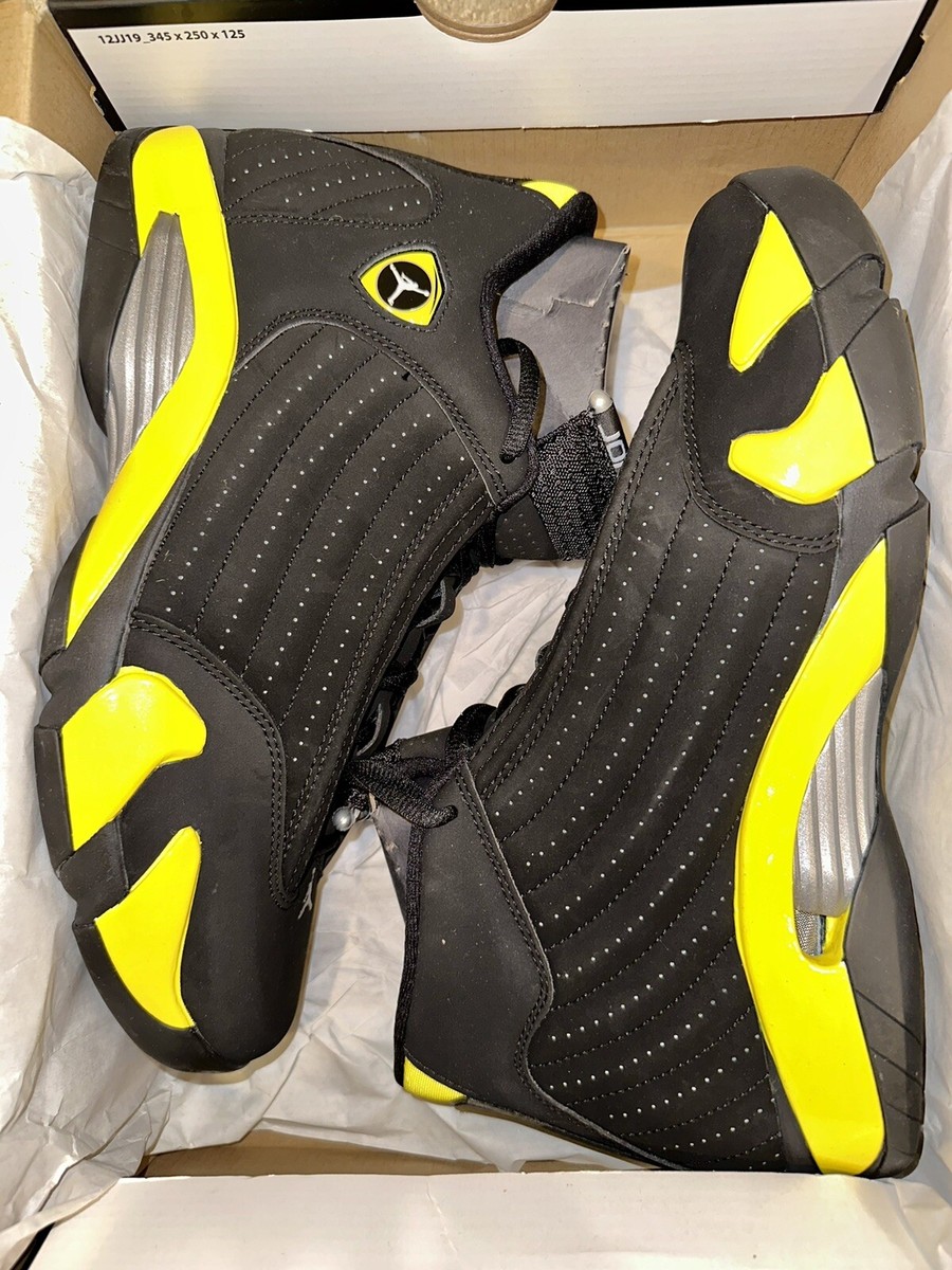 Air Jordan 14 Retro Thunder black/vibrant yellow-white 487471070