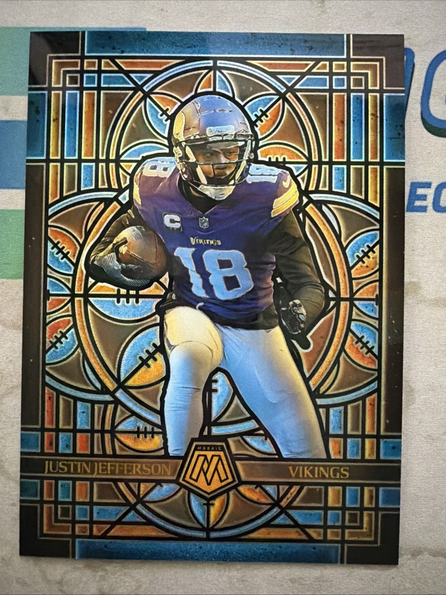 2025 Panini Mosaic Oversized Stained Glass Justin Jefferson | eBay