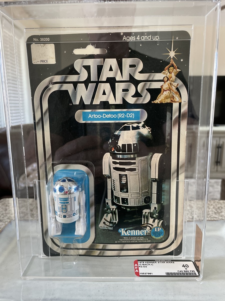 Vintage Kenner Star Wars R2-D2 🔵⚪️ 12C Back MOC GRAIL PIECE L