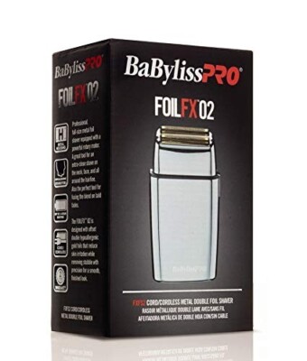 BaBylissPRO FoilFX02 Cordless Metal Double Foil Shaver for sale