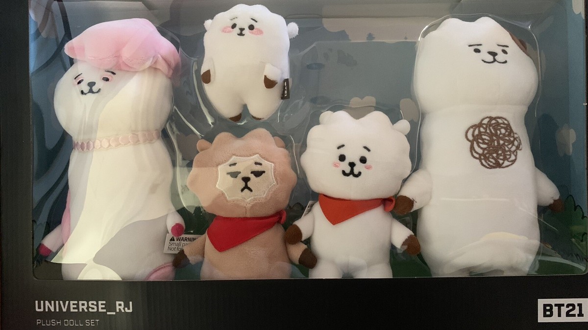 BT21 RJ Universe Plush Standing Doll Box Set Xmas Gift (Limited