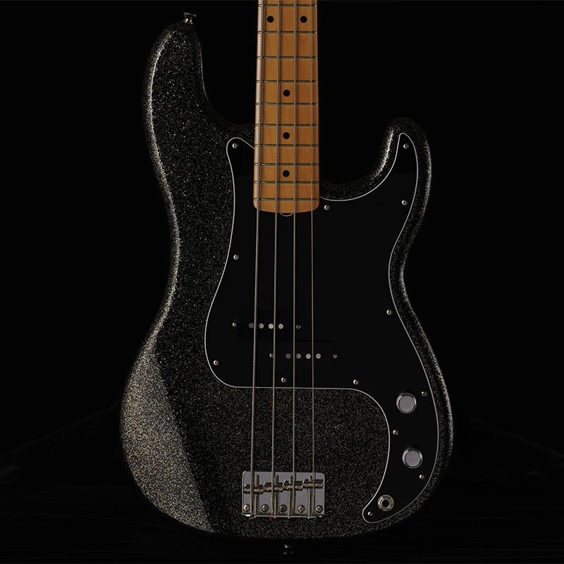 Fender J Precision Bass Maple Fingerboard Black Gold made in japan