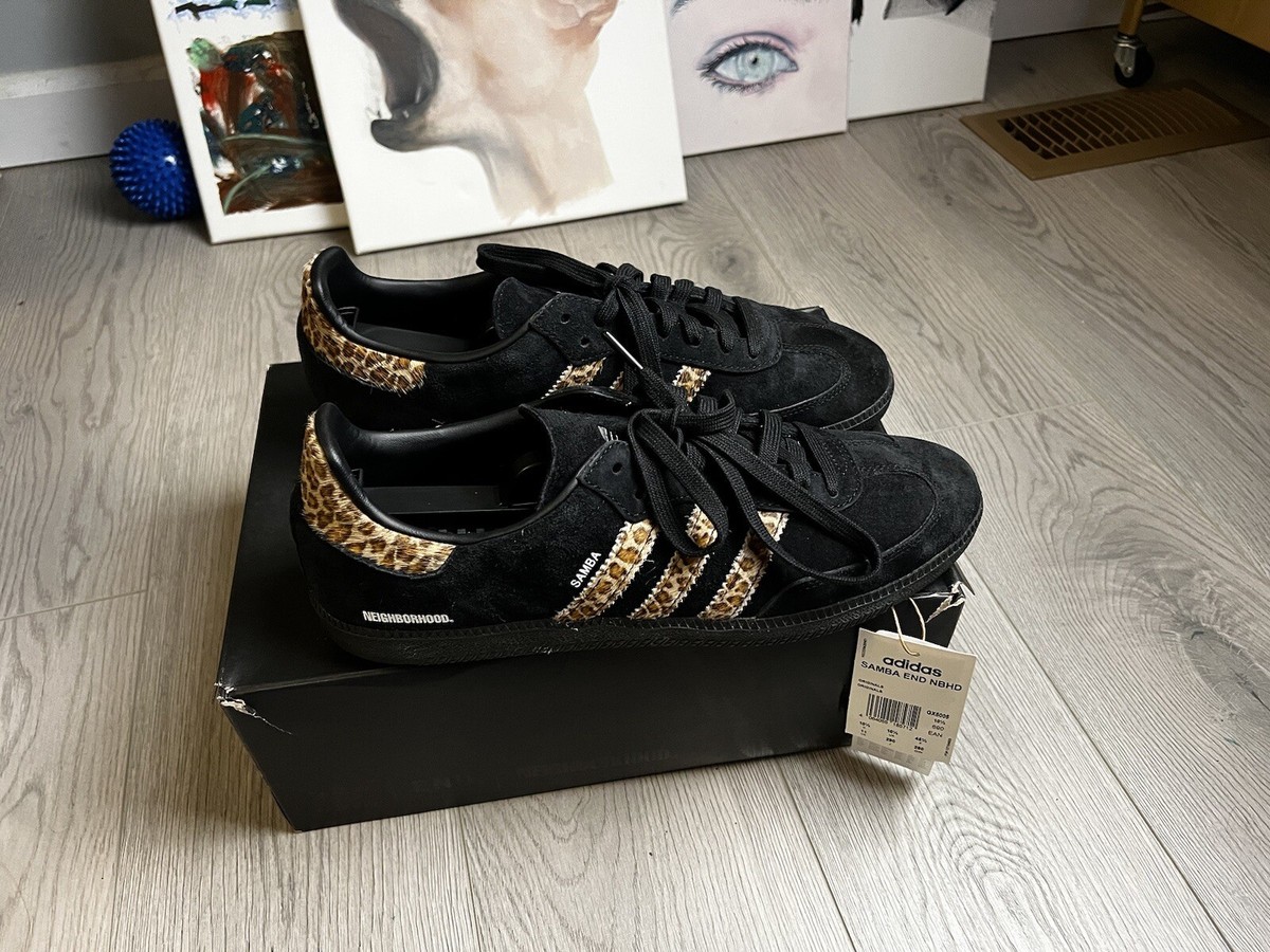 Size 11 - adidas Samba x END. x Neighborhood Black Leopard 2021 | eBay