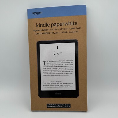 Amazon Kindle Paperwhite Signature Edition - Black 32GB 32 GB 12th