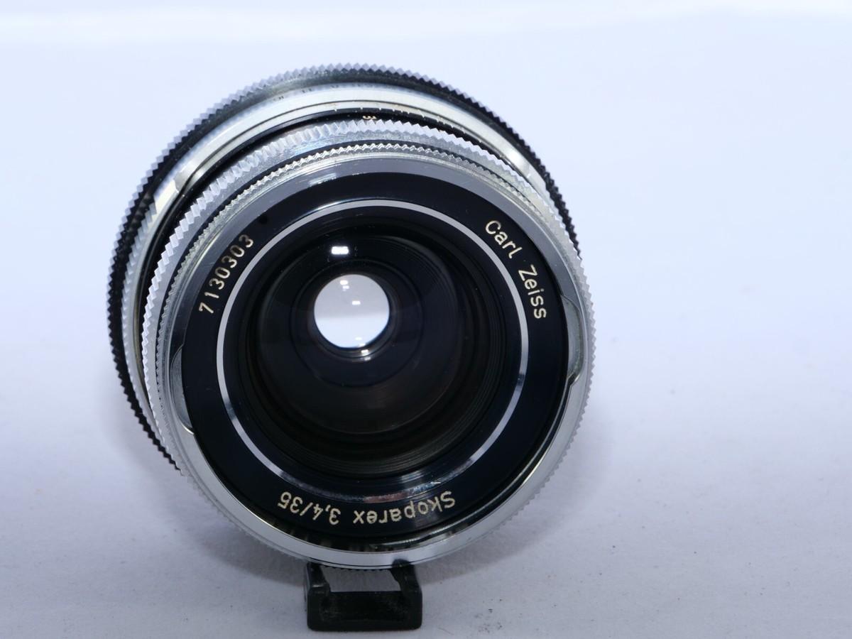 Icarex-35 Carl Zeiss Skoparex 35mm f3.4 W-A lens. Sony E adapter