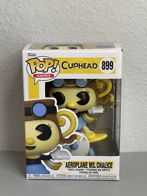 Funko Pop Games Cuphead Set #899 Aeroplane Ms Chalice And #900