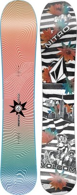 Nitro Alternator X Volcom Men's All-Mountain Snowboard, 162cm MY25